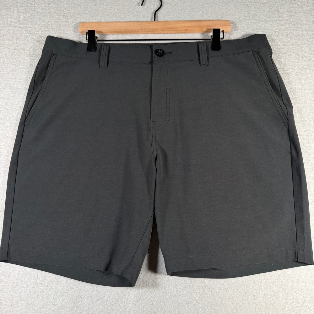 TravisMathew Beck Mens Golf Shorts Dark Grey Charcoal 40 1MAA590 Stretch‎
